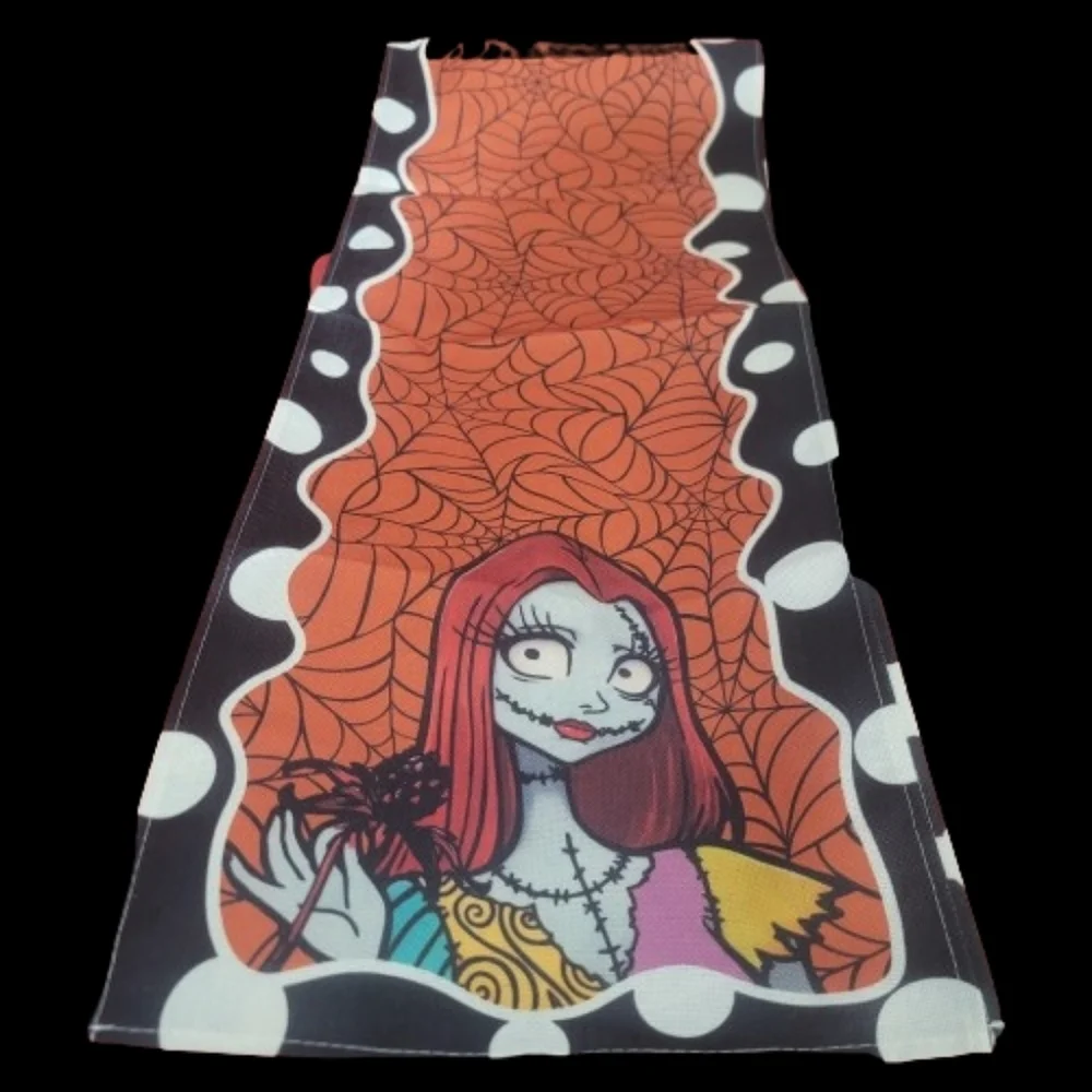 The Nightmare Before Christmas Orange and Black Halloween Scarf 72